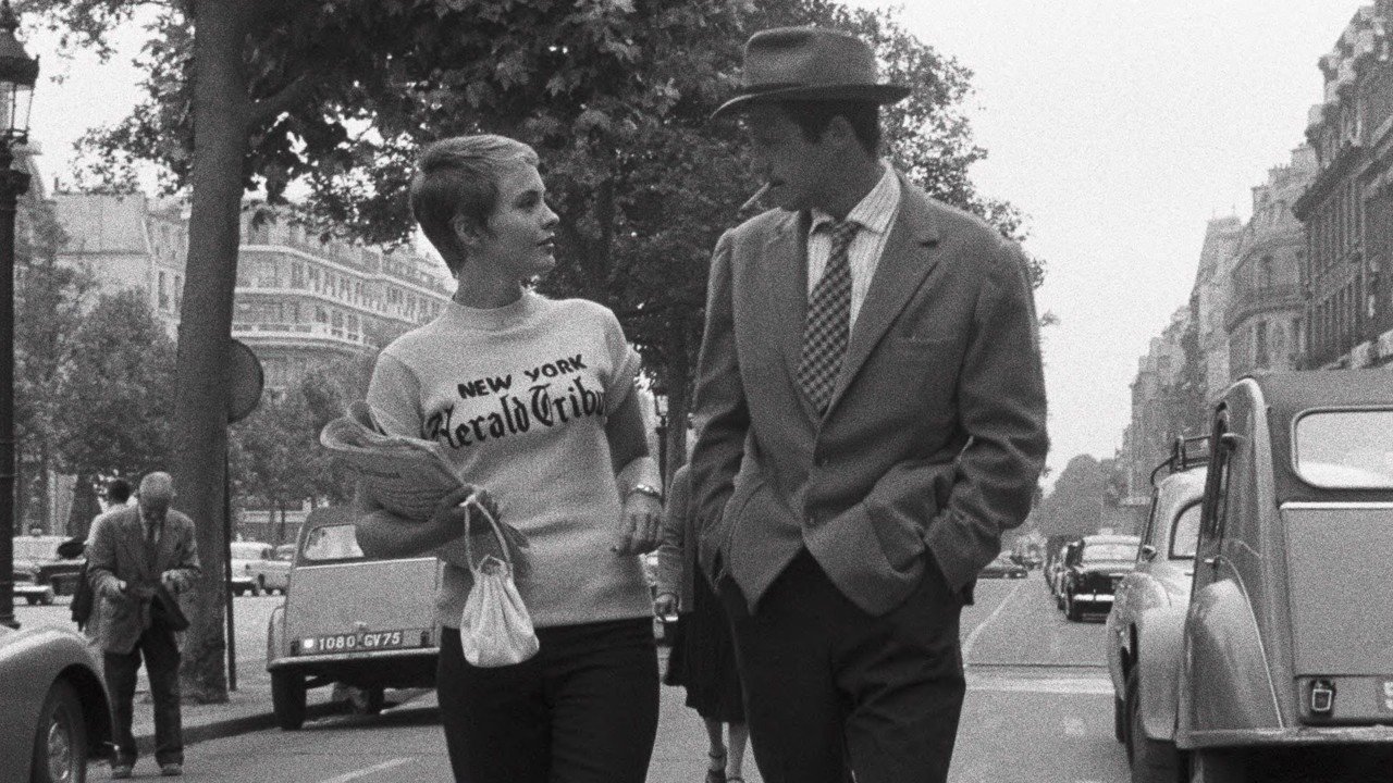 Paris as encountered through cinema. Still from À bout de souffle (Breathless), 1960, directed by Jean-Luc Godard; cinematography by Raoul Coutard. © STUDIOCANAL / Société Nouvelle de Cinématographie.