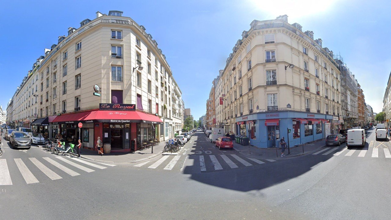 A Paris street corner. Image: Google Street View, © Google.