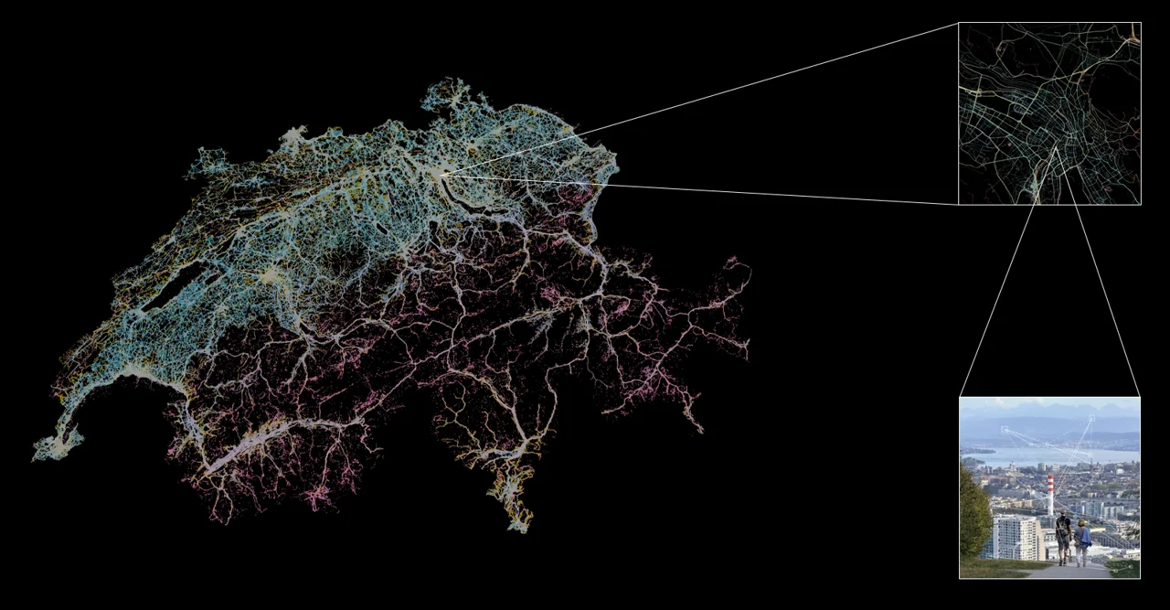 Mapping visual relationships across Switzerland.